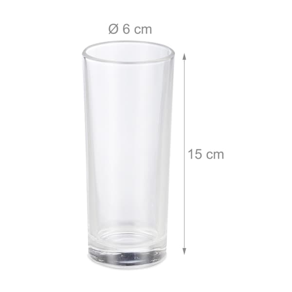 Longdrinkglass i et sett med 12