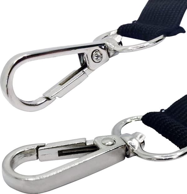 Lagenstrammere, lagenklemmer, dyneklemmer, justerbar elastik, sort, 2,5 cm