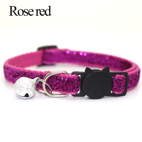 Hundehalsbånd Kattehalsbånd Halsbånd ROSE RED Rose rød Rose red