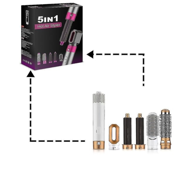 Air Styler - Professionellt multifunktionellt hårstylingsverktyg 5-i-1.pa