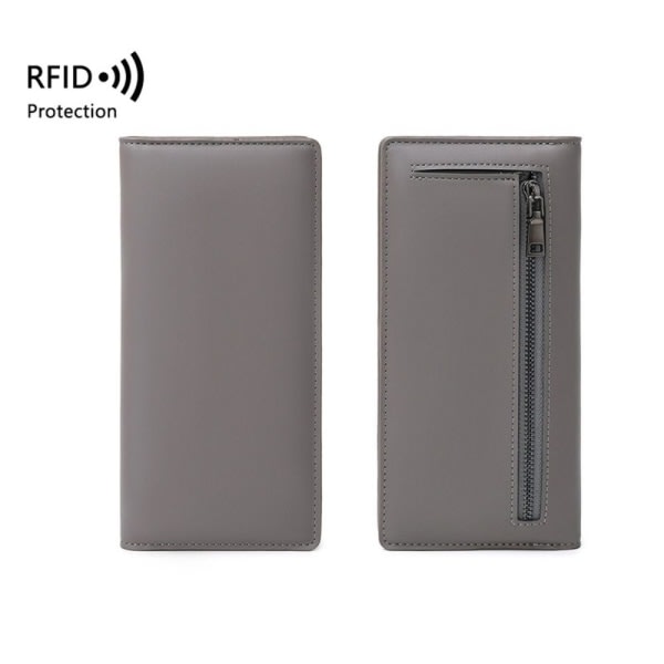 Steam lommebok RFID Tyverisikrings lommebok GRÅ grå gray