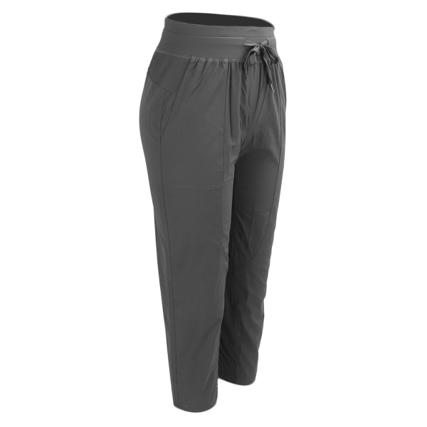 Fitness joggere for kvinner Vaskbar myk pustende joggebukse for løping utendørs (grå) S