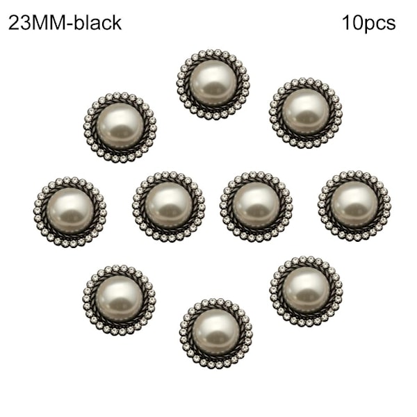 10st Pearl Clothing Knappar Skjorta Knappar SVART 23MM10ST 10ST black