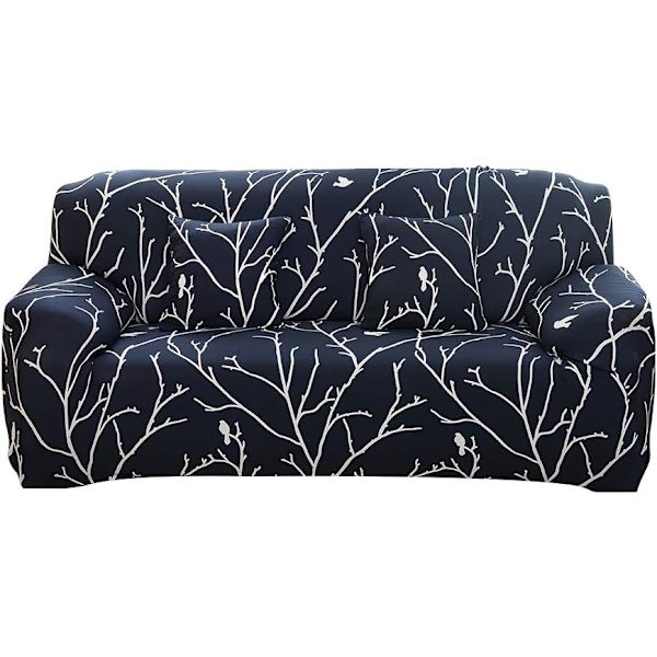 Soffaöverdrag 2-sits, Tryckt Stretch Soffaöverdrag, Polyester Spandex Möbelskydd
