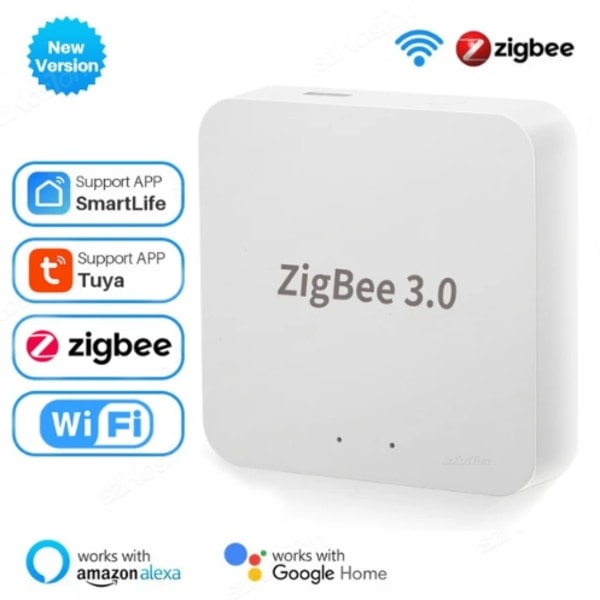 Tuya Zigbee 3.0 Gateway Hub Smart Home Trådlös Brygga Smart Life APP Fjärrkontroll Automation Enhet Fungerar med Alexa Google