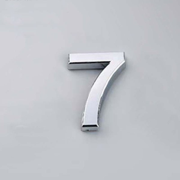5CM 0-9 Nummerplatta Siffror Dekal Dörr Adress Hotell Hus Modern Nummer Matches the image Bronze/2