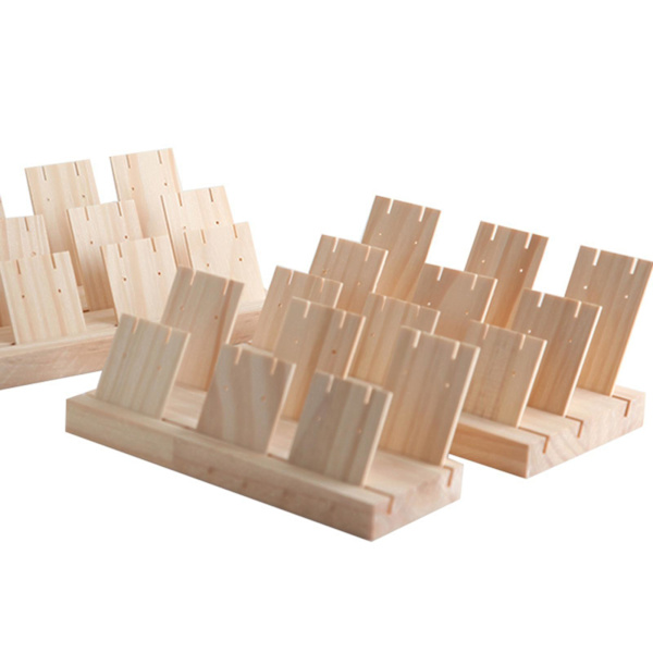 1/2/3 Örhänge Display Stativ Stor Kapacitet för Retail Display Stor 3-fack 22cm Large 3 slot 22cm 1Set