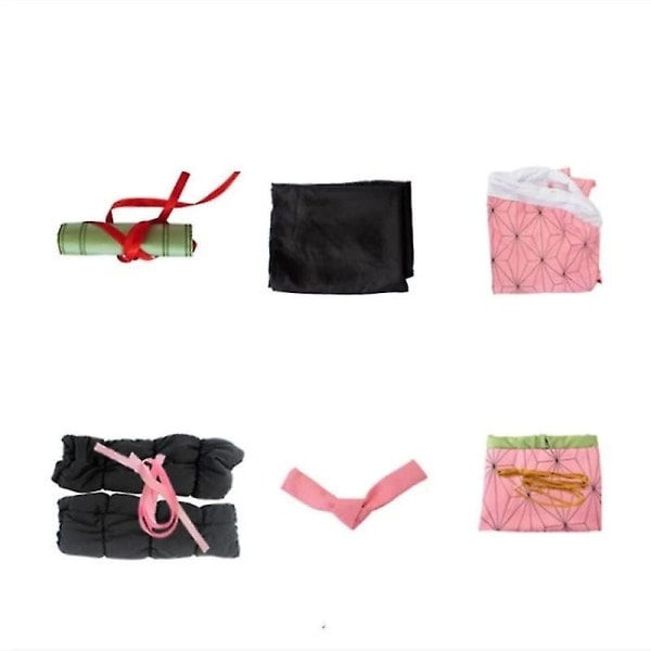 2023 - Demon Slayer Bröder och Systrar Kamado Nezuko Cosplay Kostym Outfit Kimono Anime Kostym Peruk - 1 Nezuko Kostym 110cm (barnstollek) Nezuko Costume 110cm(child size)