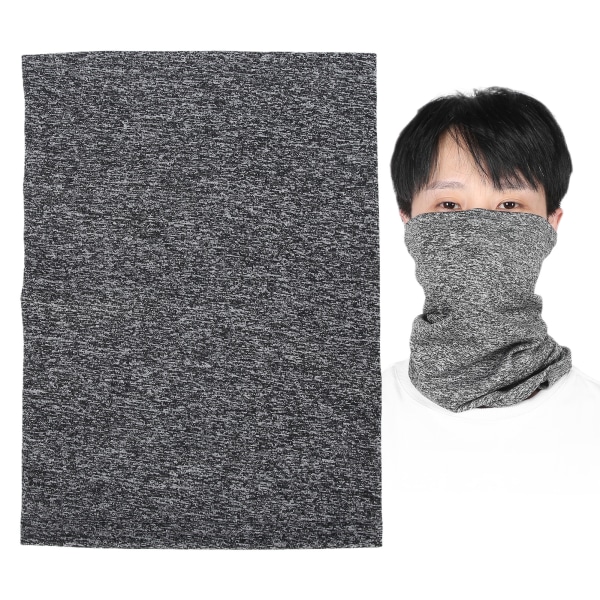 Multifunktionelt åndbart ansigtstørklæde Elastisk blødt vaskbart pandebånd Armbånd Hårbånd (grå)
