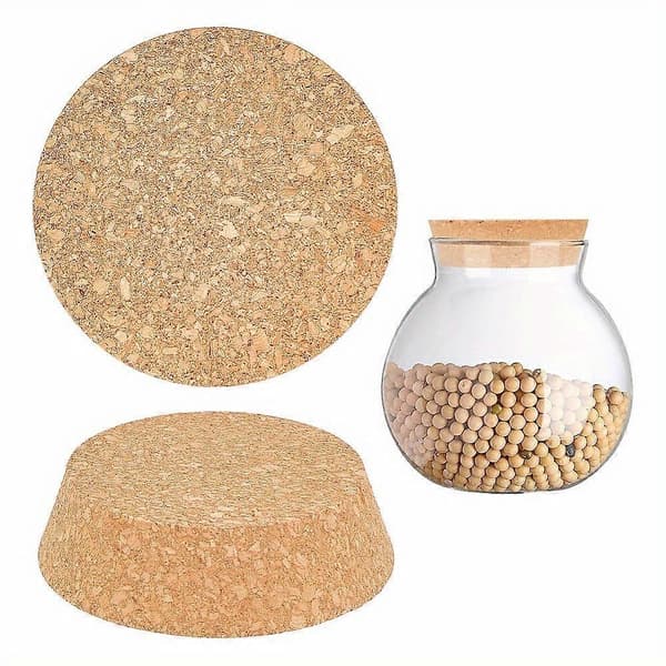 2 st korkflaskor proppar vintillbehör vete 110x30mm bottendiameter: 90mm