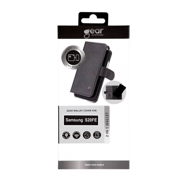 Mobilveske 2-i-1 3 Kortlommer Svart - Samsung S20FE 5G / S20FE 4G