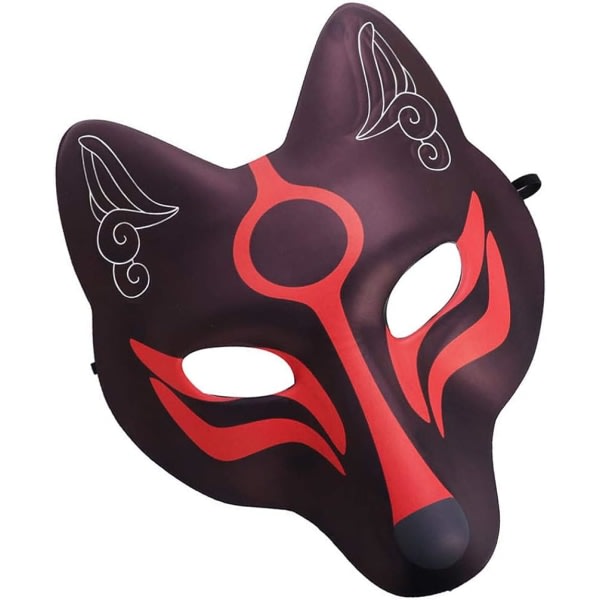 Fox Japanese Kabuki Kitsune Masker miehelle Kvinnor Barn