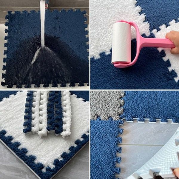 10 stk. 30*30cm Baby Play Mat Trænings Børne Måtte NAVY navy