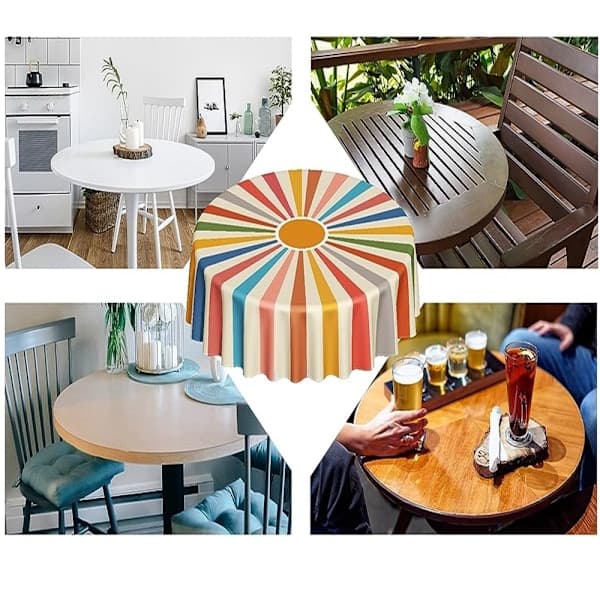 1 st Boho Duk Boho Rund Duk Solskensbord 1 st