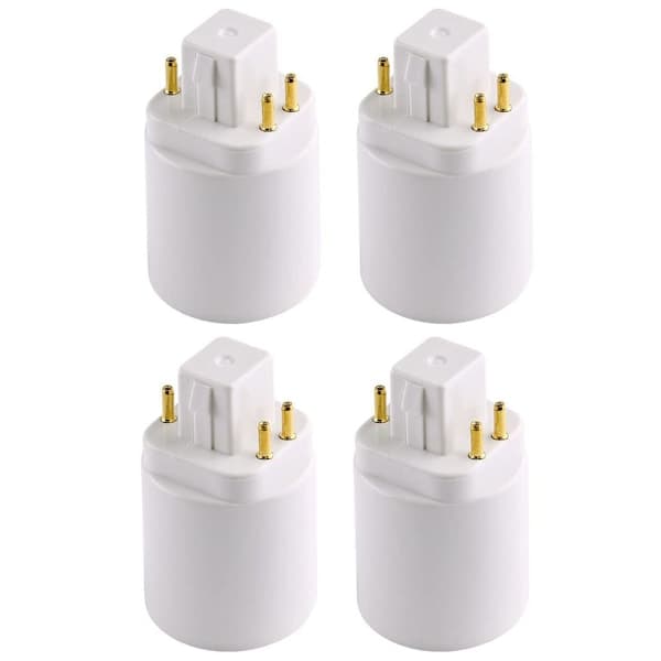 4-pak Gx24q til E26/E27 Sokkeladapter Lampefodsholder