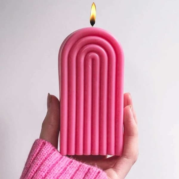 Ljusform Stearinljus U-Form Hög Båge 12cm—pa