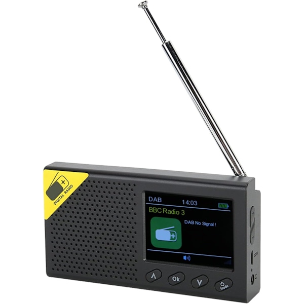 Kannettava DAB/DAB+ ja FM-radio Bluetooth-kaiuttimella ja latauksella 160