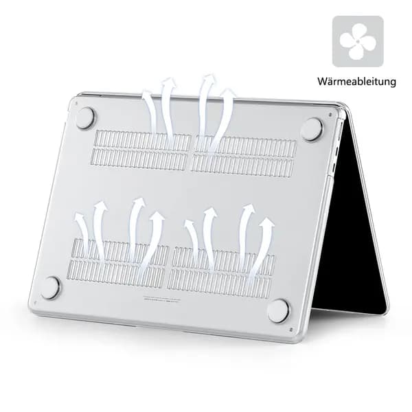 Case Compatible with NEW MacBook Air 13.6 inch M2 A2681, 2022 Release, Ultra Thin Smooth Hard Shell Protective Case, Crystal Clear
