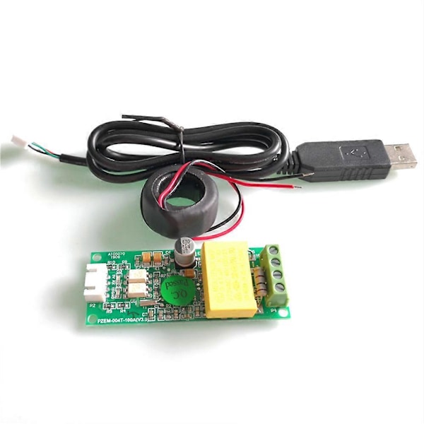 PZEM-004T Enkeltfaset Strøm Energimåler TTL Modbus AC 220V 100A Spænding Strøm Watt Kwh Amperemeter.pa