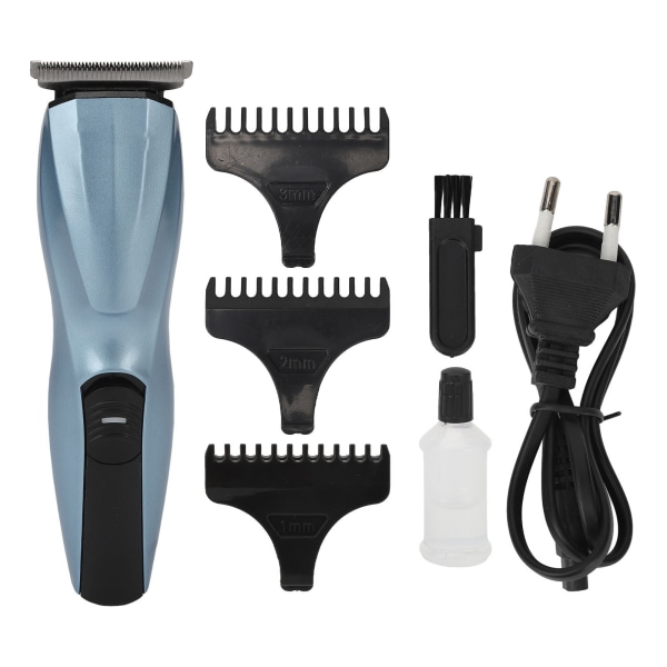 Elektrisk hårtrimmer Multifunktionel husholdningstrimmer Bærbar hårklipper EU-stik 110?240V Blå