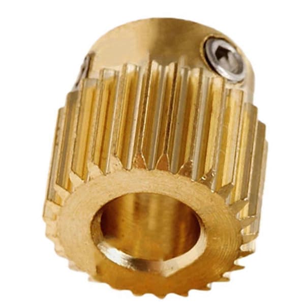 6 stk. robuste 3D-printerdele Driver 26-tands gear Messingekstruderhjulgear til printer -10 -10S S4.pa