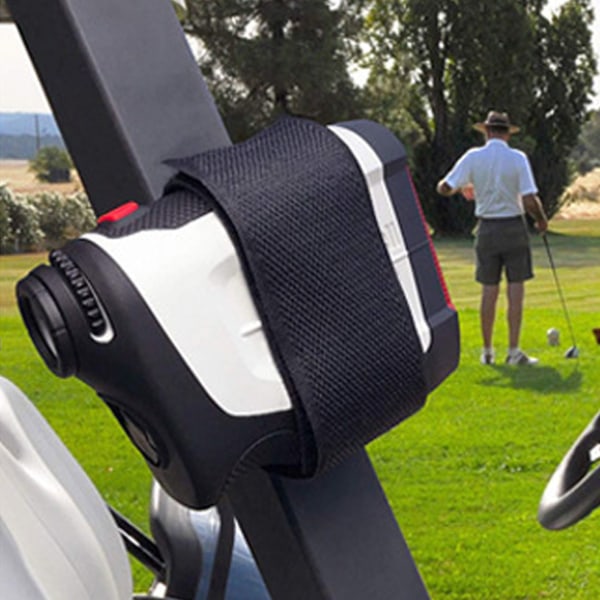 Magnetisk golf afstandsmåler holder monteringsrem Justerbar nylonspænde skridsikkert stof til golfvogn