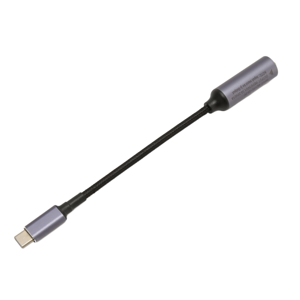 DC3.0mmx1.1mm hunninngang til Type C hannstrømladekabelstøtte Opptil 100W Power PD ladekabel