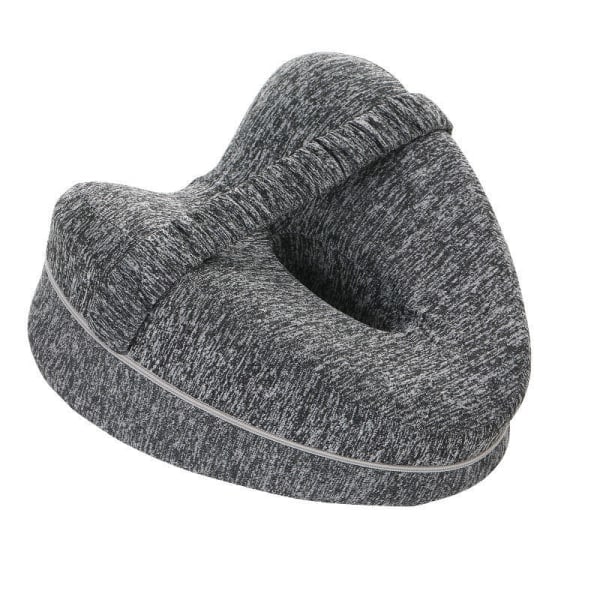 Hjerteformet Ergonomisk Benpute - Ortopedisk Pute Grå