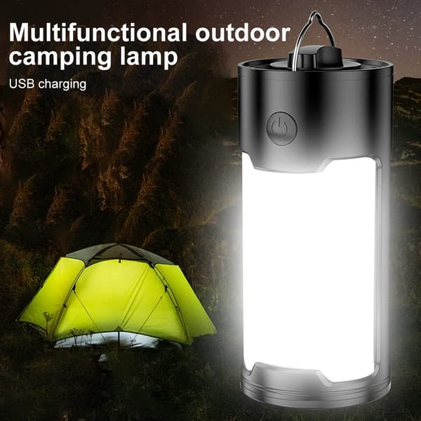 Camping Lanterne, Bærbar Utendørs LED, Vannresistent, 2 Moduser