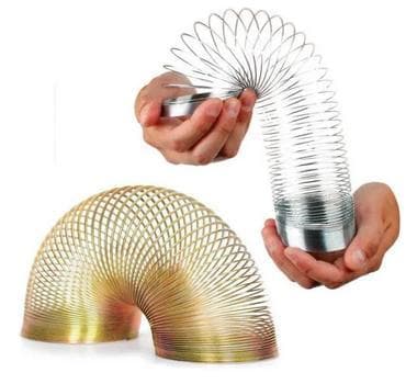 Stor Slinky i Metall - Gullfarget
