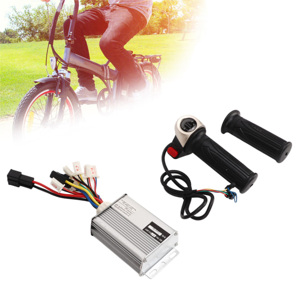 Elektrisk kontrolsæt Aluminiumslegering Controller Gummi Gashåndtag Sæt til El-cykler Motorcykler 48V 1000W