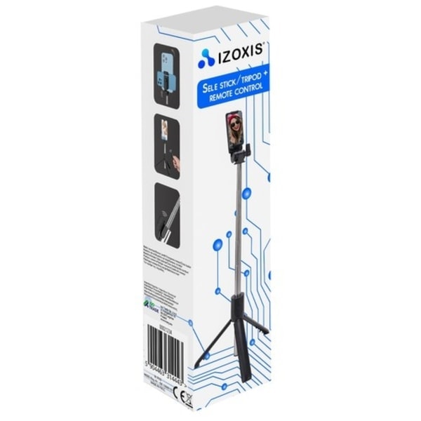 Selfie stick/stativ + fjernbetjening Izoxis 23518