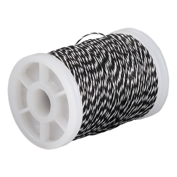 Bowstring serveringstråd Hållbar polyetenbåg för recurved båge kompositbåge vit och svart