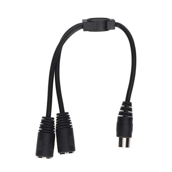 DIN 7 ben han til 2 DIN 7 ben hun Y kabel 0,98 ft PVC Plug and Play DIN 7 ben splitter Y Adapter lydforbindelseskabel