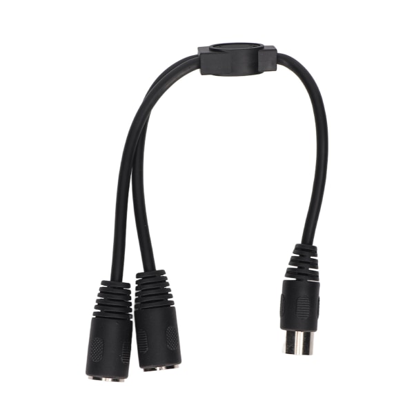 DIN 7 pins hann til 2 DIN 7 pins hunn Y-kabel 0,98 fot PVC Plug and Play DIN 7 pins splitter Y-adapter lydtilkoblingskabel
