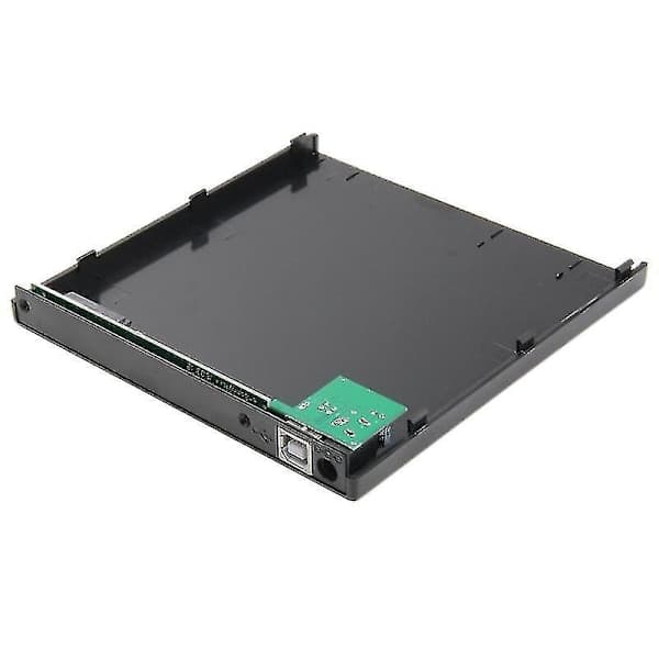 Computertilbehørssæt USB 2.0 Universel Notebook Ekstern 12.7mm CD/DVD SATA Port Optisk Drev Boks Kit Sort