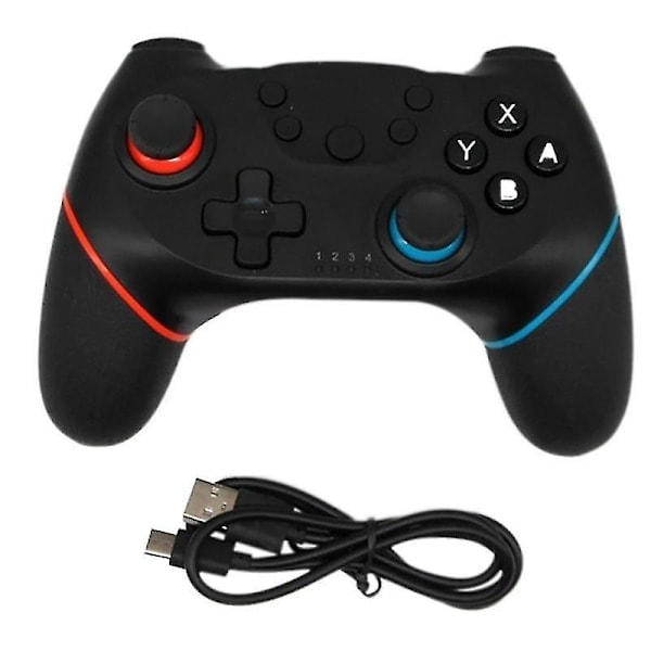 Paris_Sort trådløs Bluetooth-spilcontroller 6-akset, til Nintendo Switch Pro