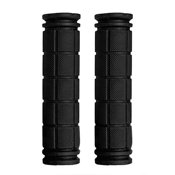 BMX MTB Pyöräily Maastopyörä Skootteri Polkupyörän Kädensijat Kumi Pehmeät Päätykahvat Black 0.07