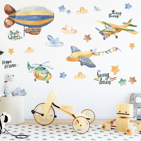 A Set of Star Plane Wall Decals Wall Sticker Wall Decoration