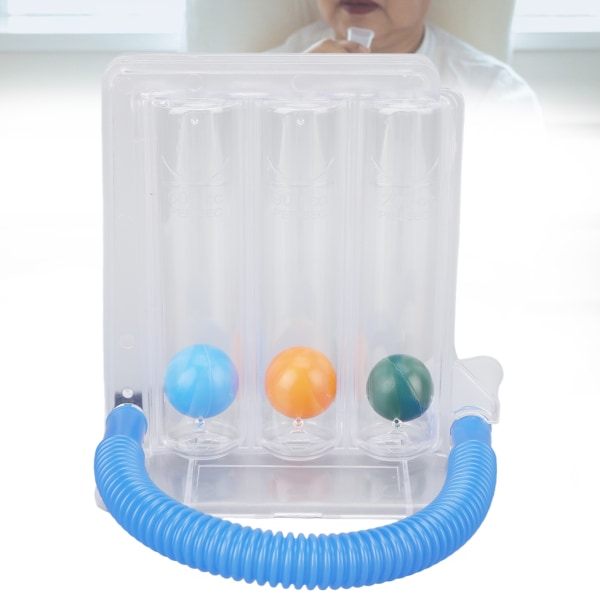 Blæsebold Åndedrætsøvelser 3 farverige bolde Bundfilter Lungekapacitet Træningsenhed