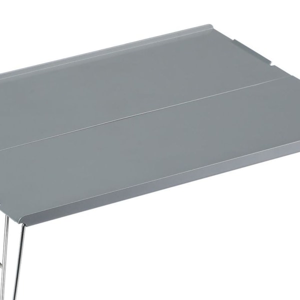 Utendørs sammenleggbar bord Bærbar aluminiumslegering Mini Light Picnic Desk for Camping BBQ Grå