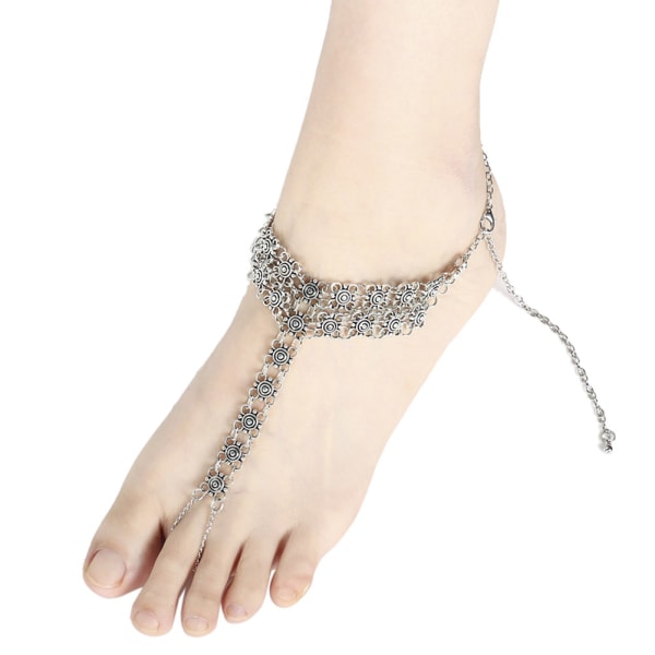 Fashion Retro Mønt Anklet Legering Kvinde Overdreven Anklet Chain smykker gave