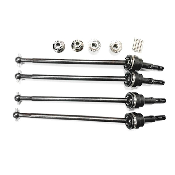 Stål 1/10 Universal Drivaxelsats 4-pack För Spline Design RC