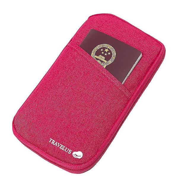 2 Dame Passlommebøker, Reiselommebok, Vanntett Reiselommebok, Rosa Farge