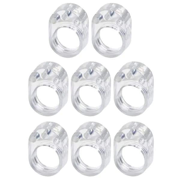 8 stk Dørstopper for Håndtak - Transparent