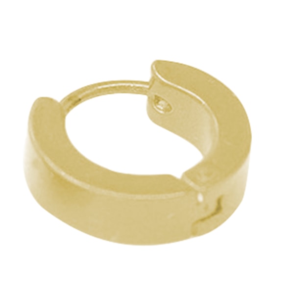 Fashionabla eleganta temperament örhängen i titanstål Smycken present för män (gul)