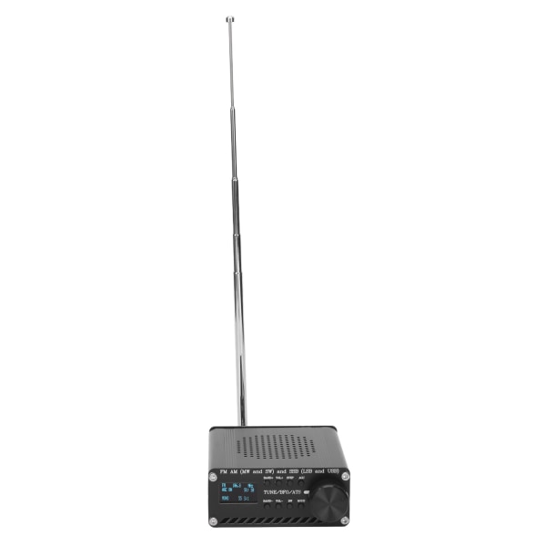 Fullbandsradiomottagare aluminiumlegering FM AM (MW SW) SSB (LSB USB) Frekvensradiomottagare skanner för utomhushem