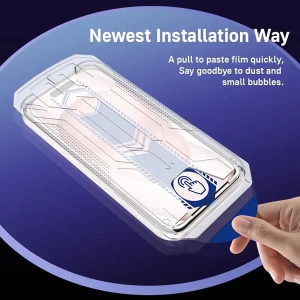 Nem Installation iPhone 15 Plus Skærmbeskytter HD Hærdet Glas—pa