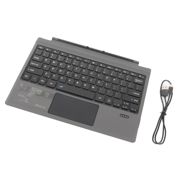 Bluetooth tangentbord Ultratunt bärbart Tyst skrivande Magnetiskt trådlöst tangentbord med pekplatta för Pro 3 4 5 6 7