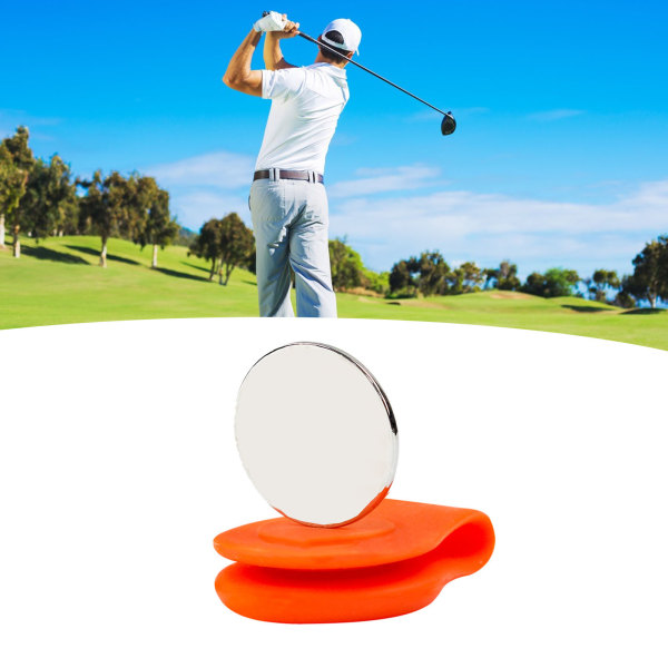 Magneettinen golfhattupidike Cap silikoni vakaa kiinnitys golfharjoitusaputarvikkeet urheiluun ulkona oranssi